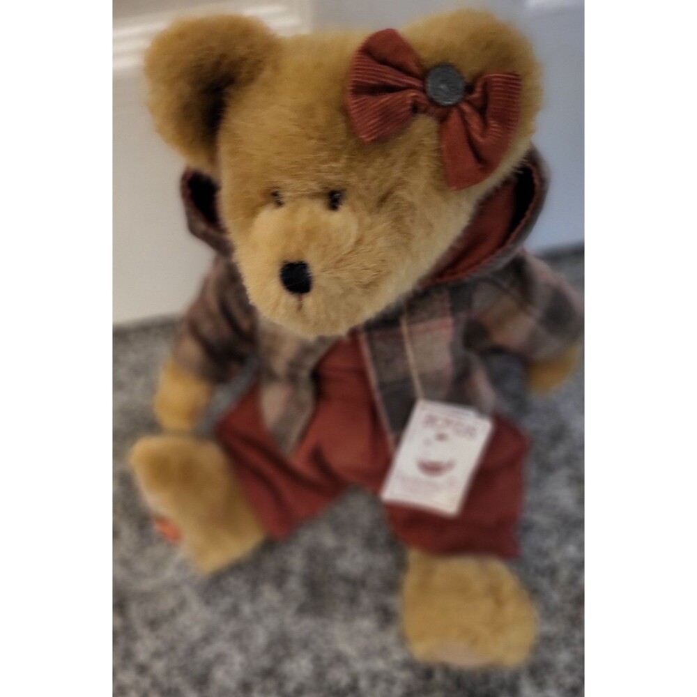 Boyds Bear Head Bean Collection 15" Plush AUBREY T. AUTUMNFEST 904150 Handmade